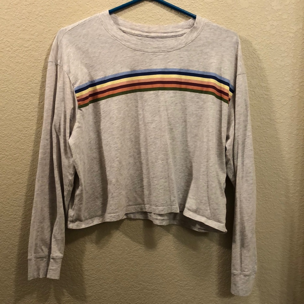 American Eagle long sleeve cropped top
